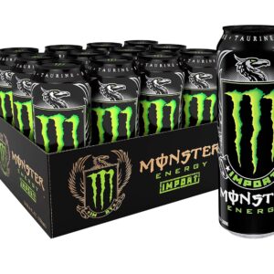 Monster Energy Import, Energy Drink, 18.6 Ounce (Pack of 12)