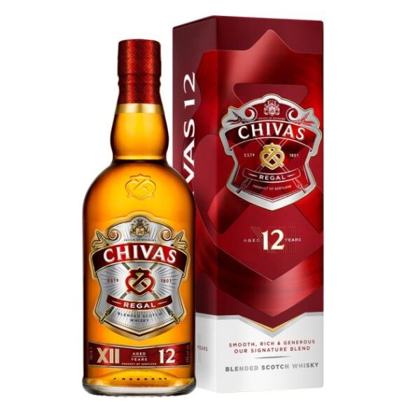 Whisky Chivas Regal - 12 years - 75cl - 40%Alc + 2 free glasses